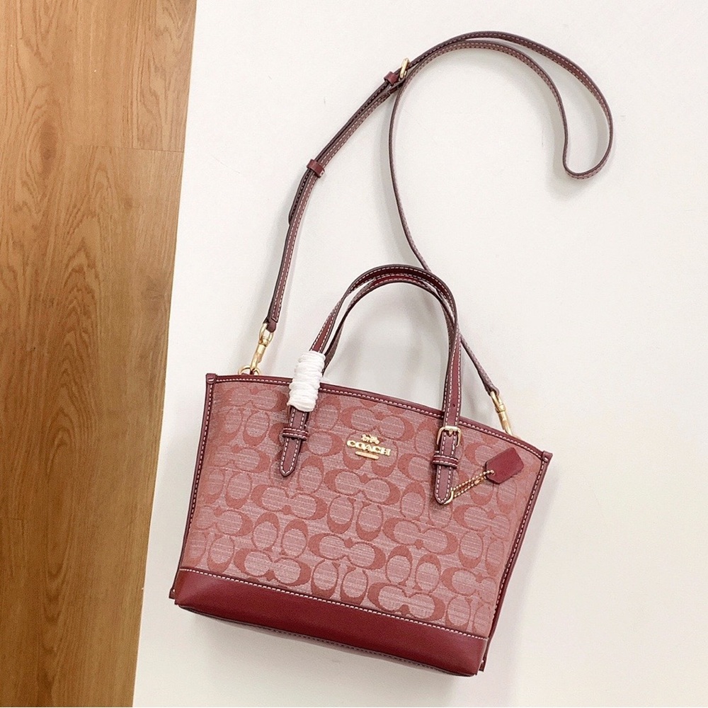 Coach Monogram Canvas Tote in Rosewood - Picture 2 of 8